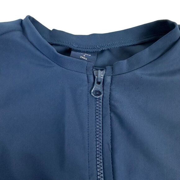 Baby Gap Blue Rash Guard size 4 Zip Front - Picture 4 of 6